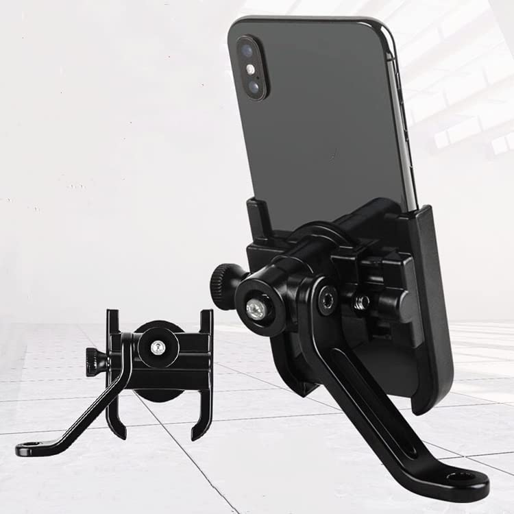 EYUVAA Metal Bike Phone Holder for Navigation  Rotating Handlebar Fits All Smartphones