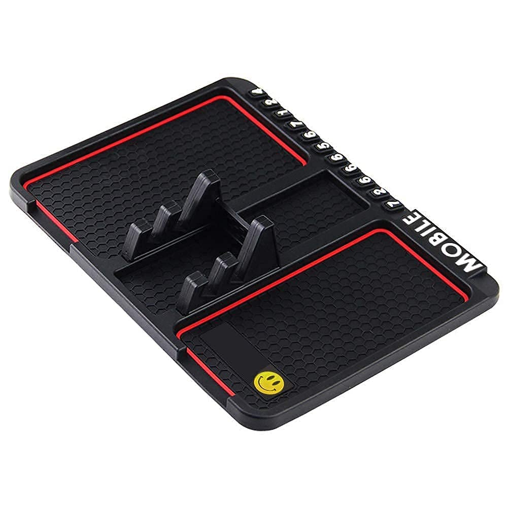 EYUVAA Anti-Slip Car Dashboard Mat & Mobile Phone Holder Mount Sticky Rubber Pad for Smartphones