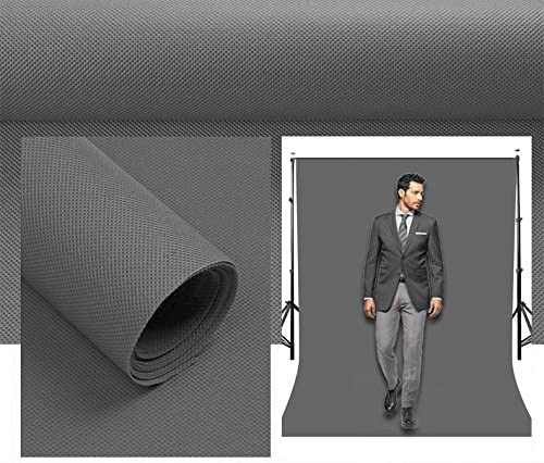 Lycra Wrinkle Resistant Gray Screen Photography Background Cloth for Photoshoot Portrait Video Shooting (8x12 ft) (Gray)