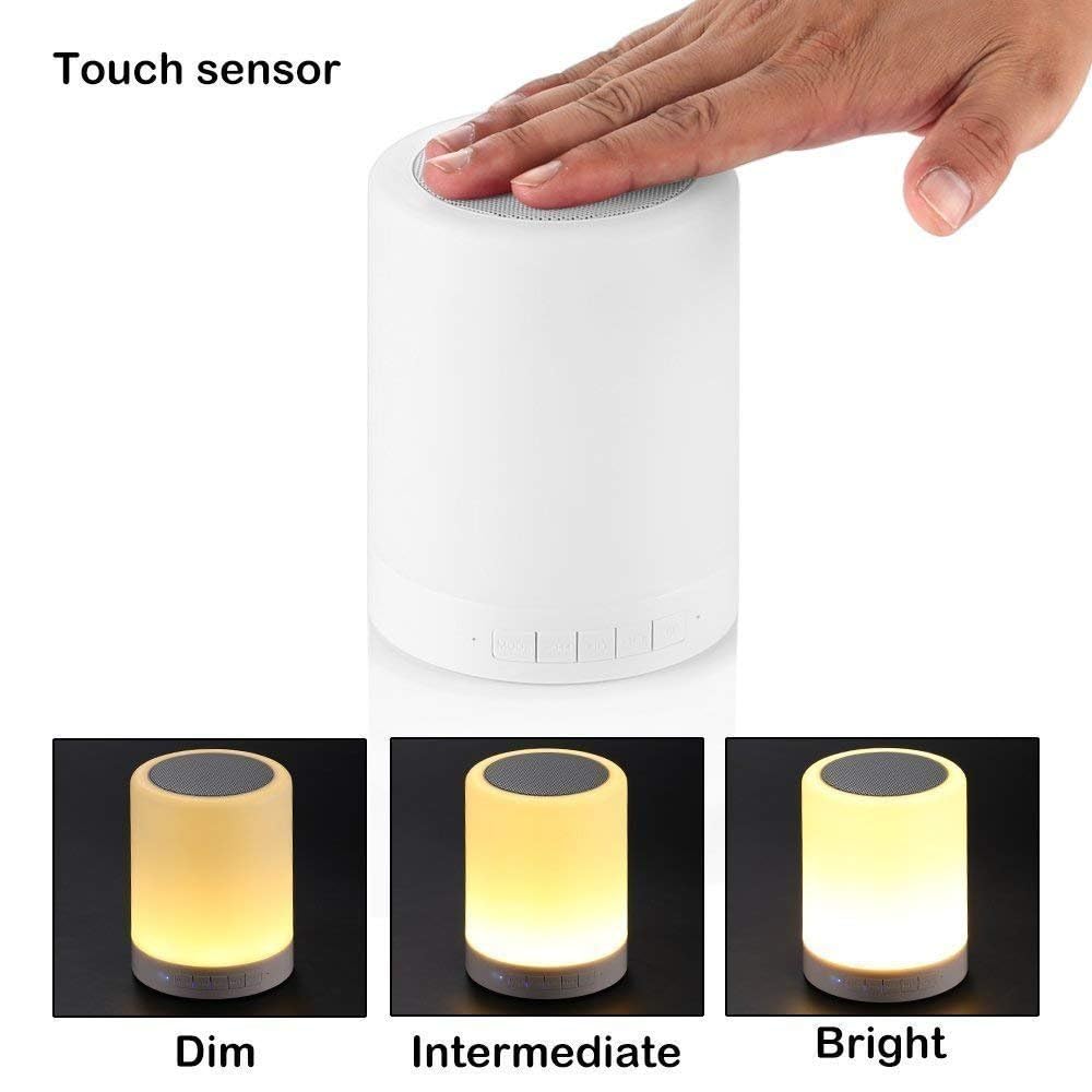 Portable Bluetooth Wireless Speaker with Smart Color Changing Touch Mode | Night Lamp Cum Speaker