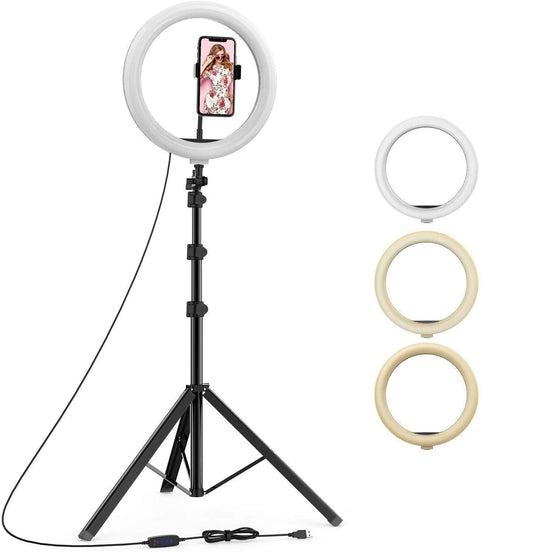 16 Inch LED RGB Ring Light with Stand, Phone Holder for Photo-Shoot, Video Shoot, Makeup & More