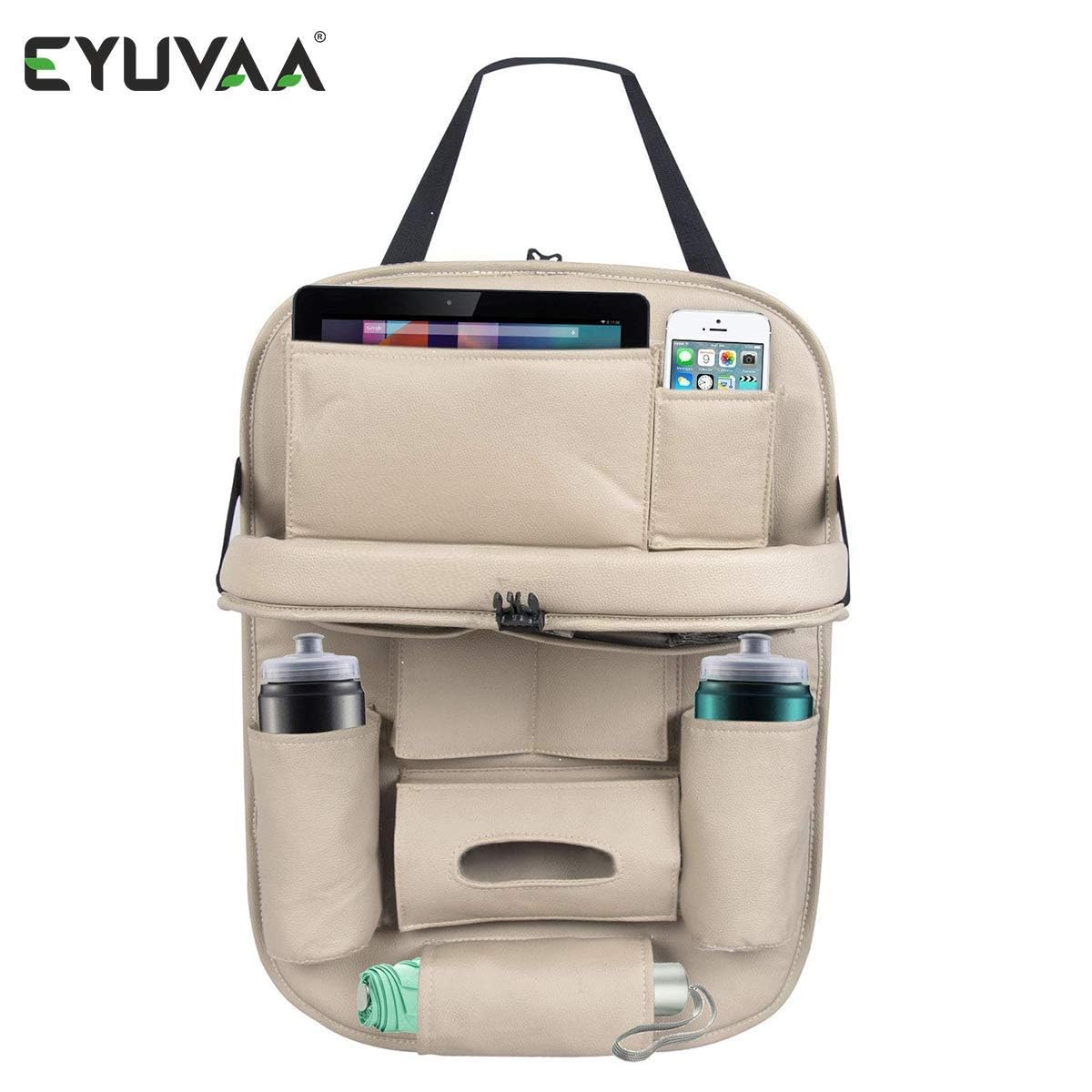 Car Backseat Organizer with Foldable Dining Table Tray & Waterproof St –  Eyuvaa
