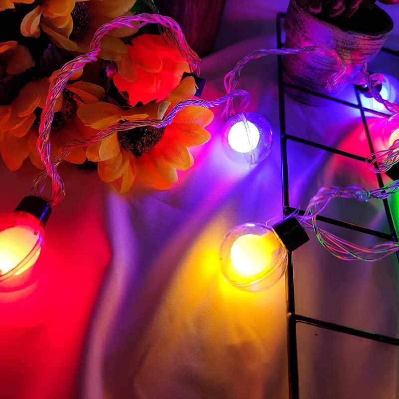 EYUVAA Double Ball String Light 14 LED Outdoor Fairy Lights Waterproof Lights for Diwali