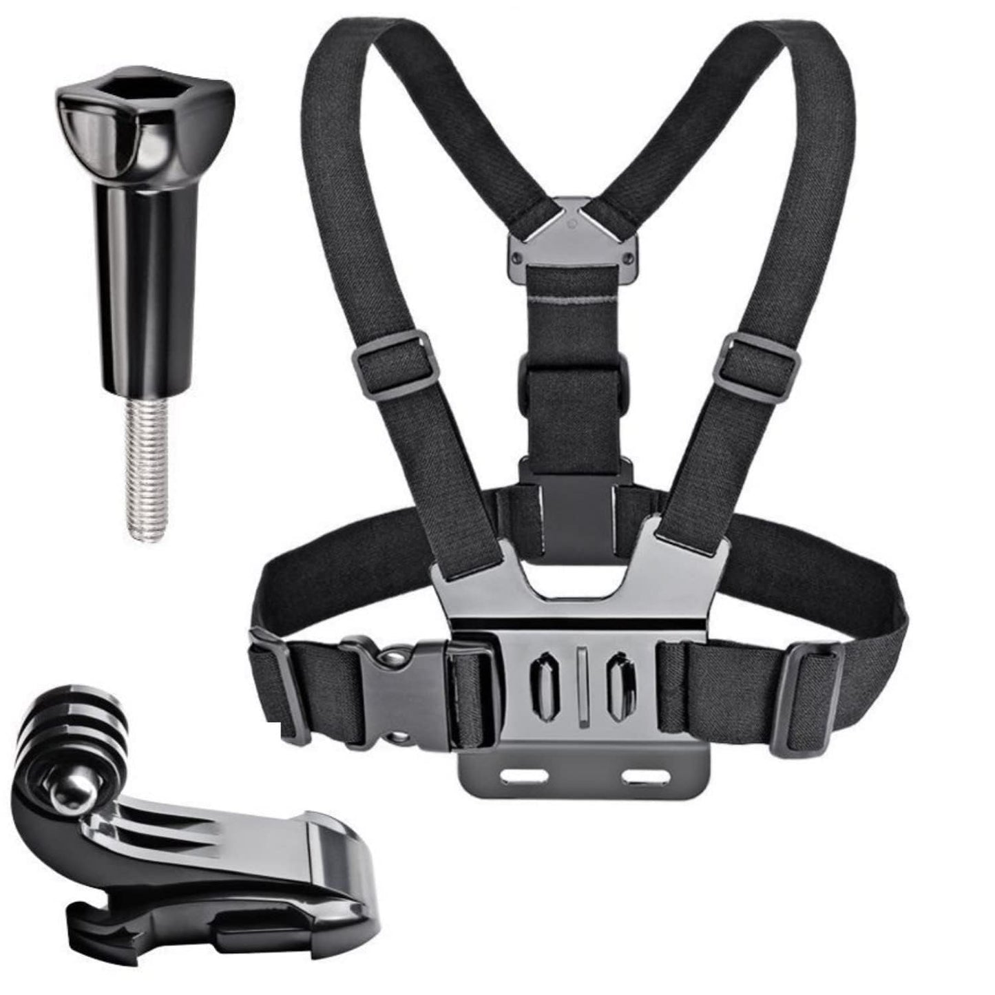 EYUVAA Handlebar Plastic Adjustable Chest Strap Body Belt for Action Cameras