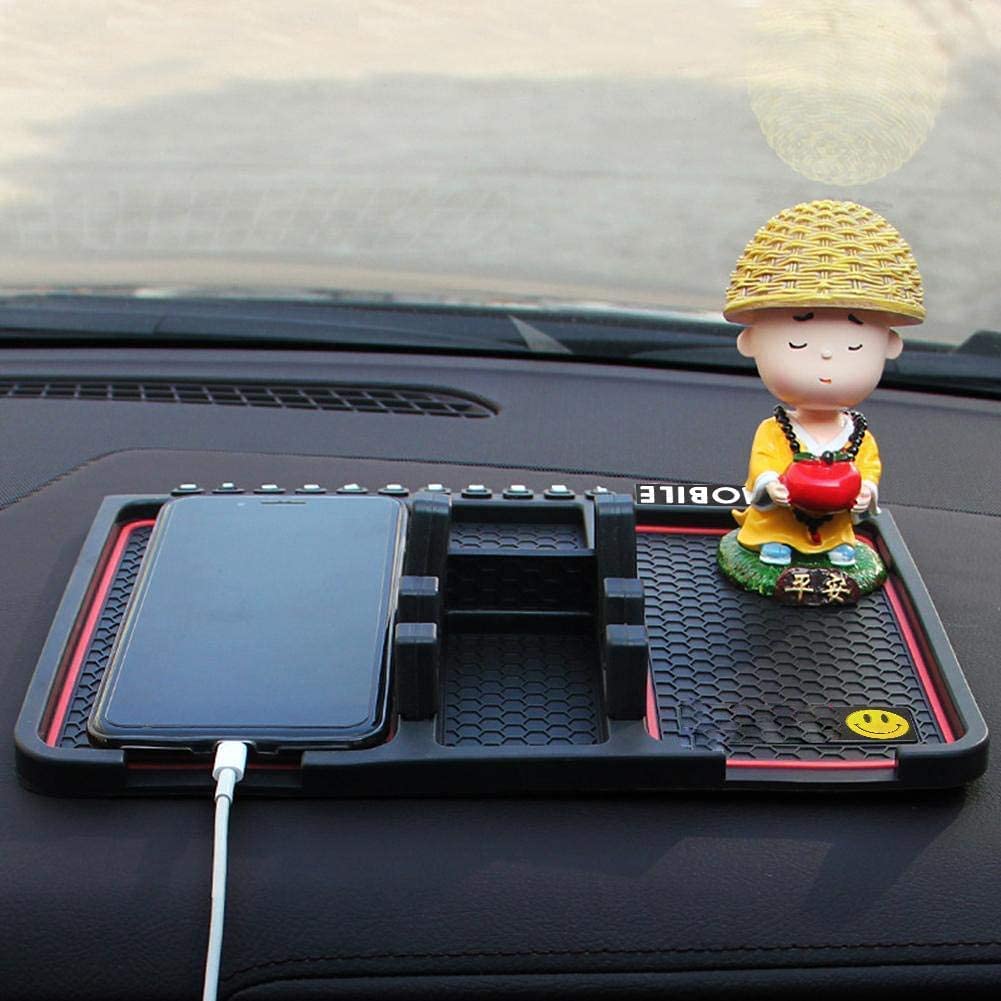 EYUVAA Anti-Slip Car Dashboard Mat & Mobile Phone Holder Mount Sticky Rubber Pad for Smartphones