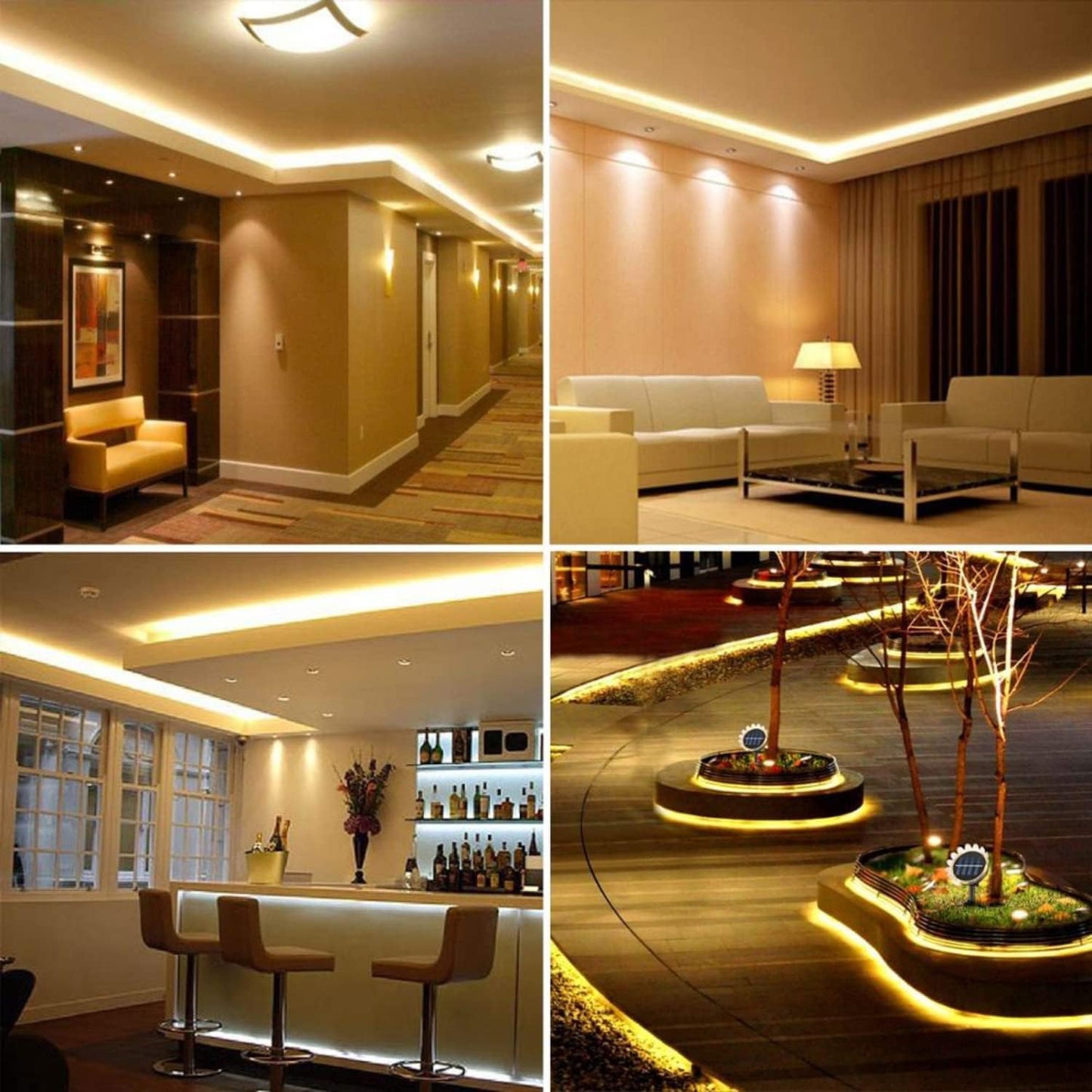40 Meter LED Strip Light with Adapter | Waterproof Ceiling Light for Home Decoration (Warm_White)