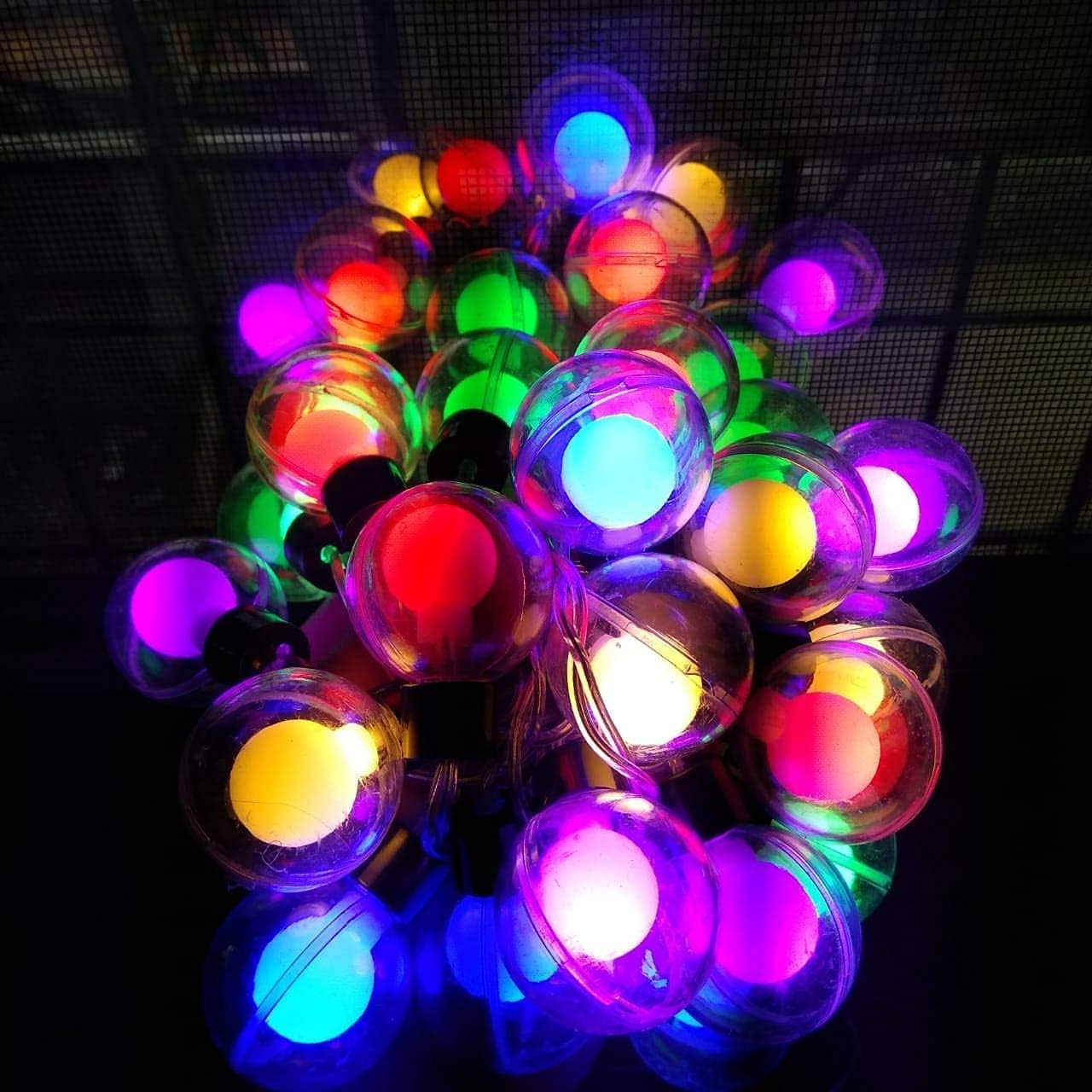 EYUVAA Double Ball String Light 14 LED Outdoor Fairy Lights Waterproof Lights for Diwali