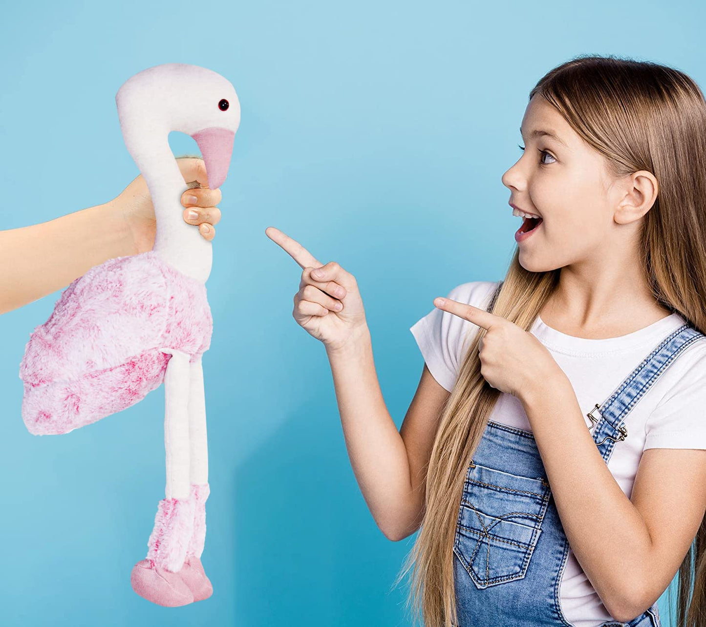Soft Plush Flamingo Stuffed Animal Toys,Pink Flamingo for Girls Kids Birthday Gifts & Decor 22 inch (Colour:Pink)