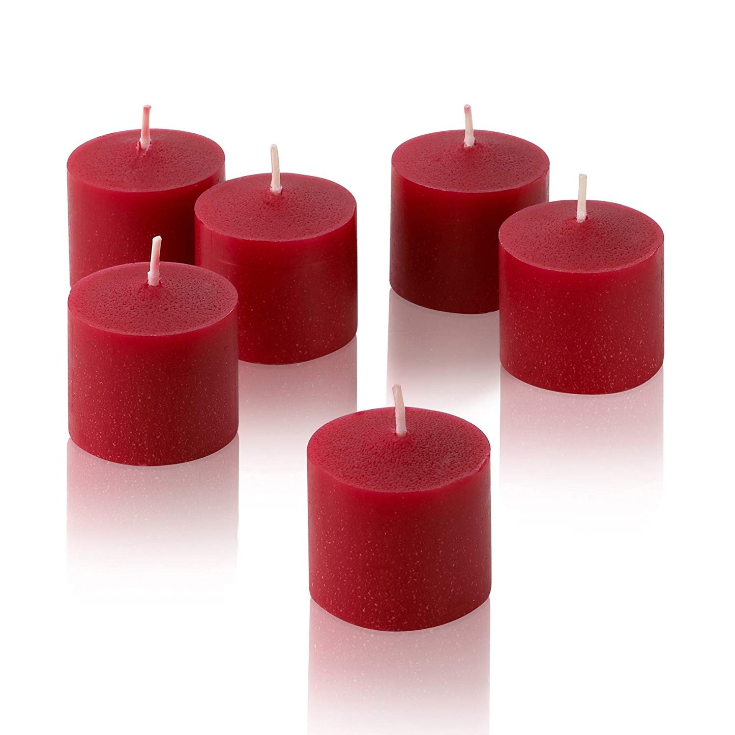 Wax Votive Candles 8 Hours Burning Unscented Ideal for Birthday Aromatherapy Party Candle Gardens & Home Décor (Set of 12, Red)